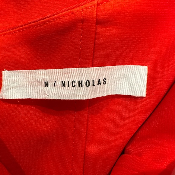 NICHOLAS / N / NICHOLAS Ponte Shoulder Band V Dress / RED / 0 - Picture 3 of 3